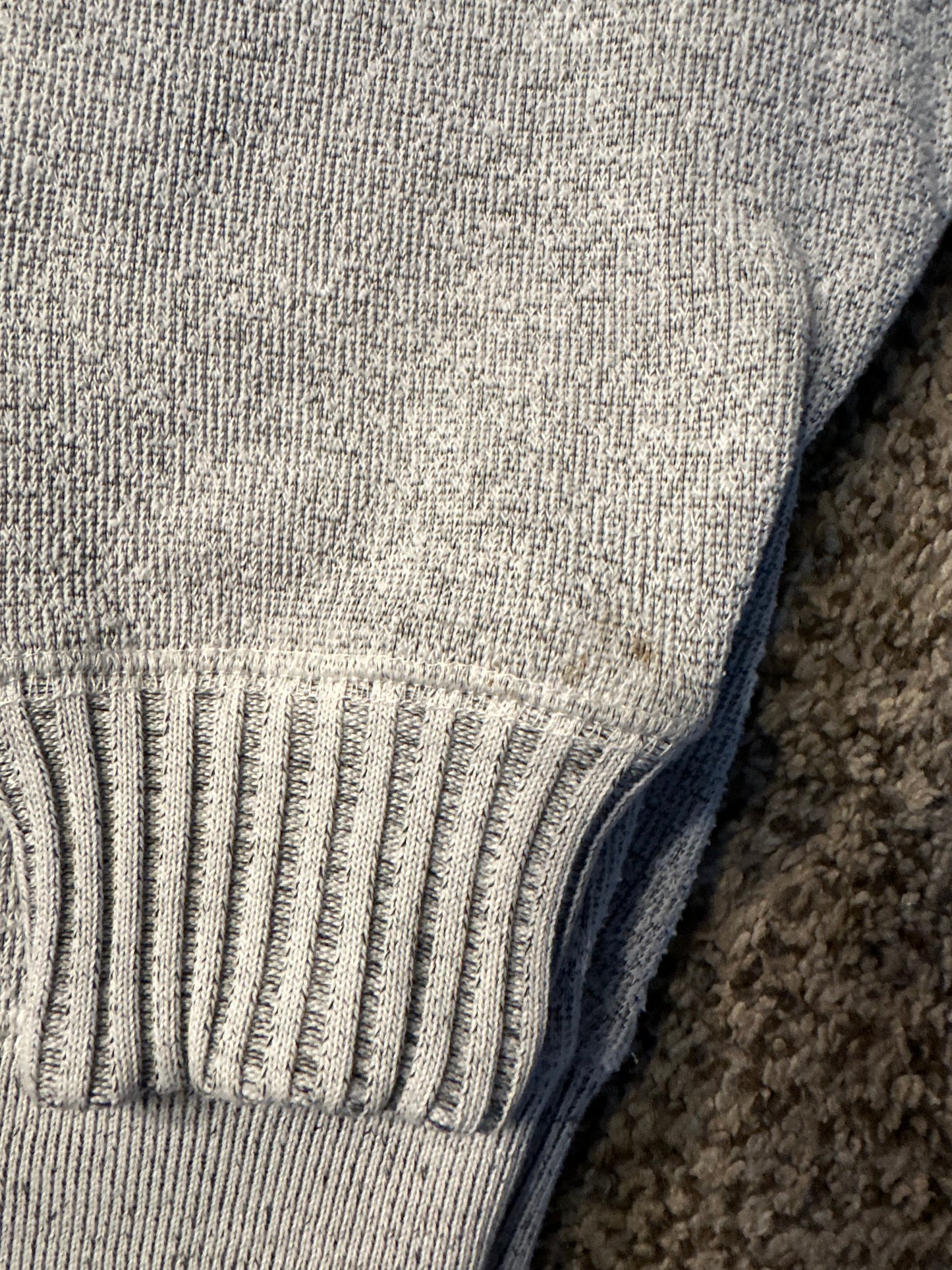 Norte Dame university quarter button crewneck