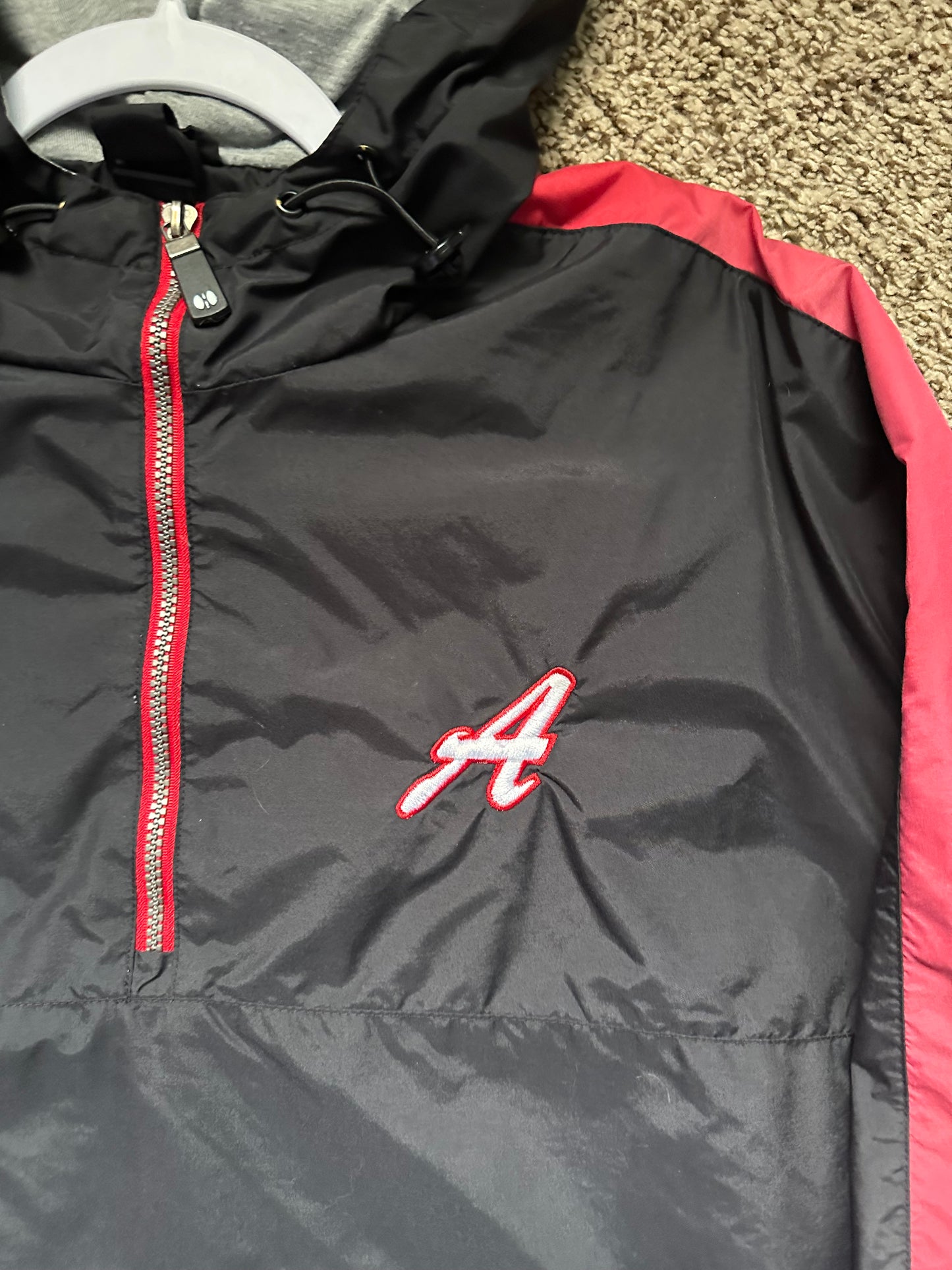 Alabama university quarter zip windbreaker