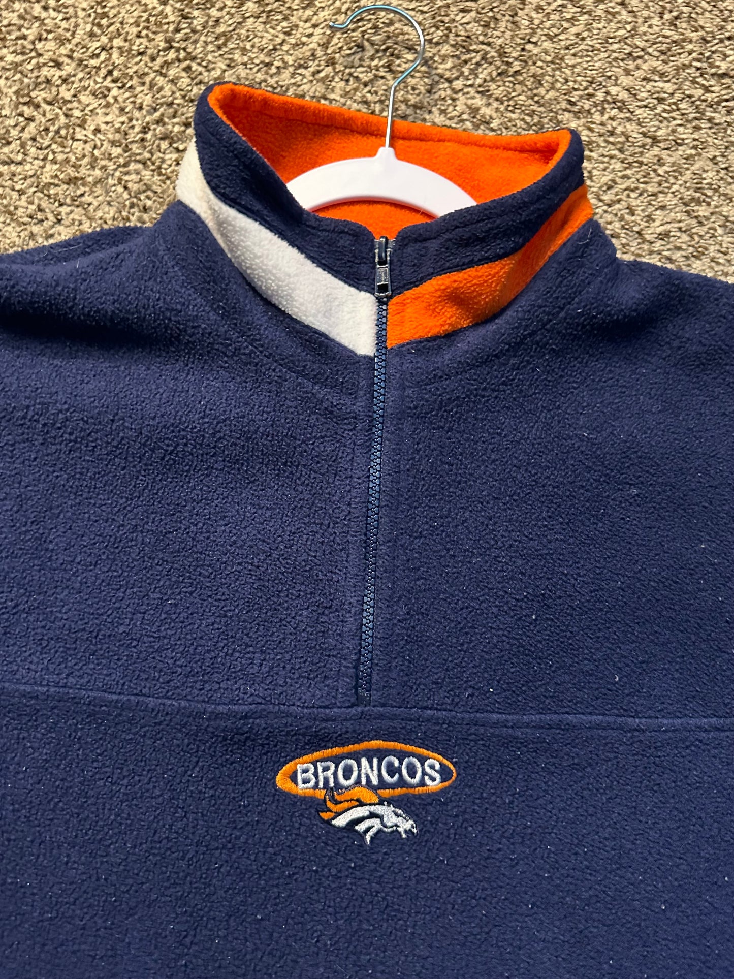 Denver Broncos vintage quarter zip