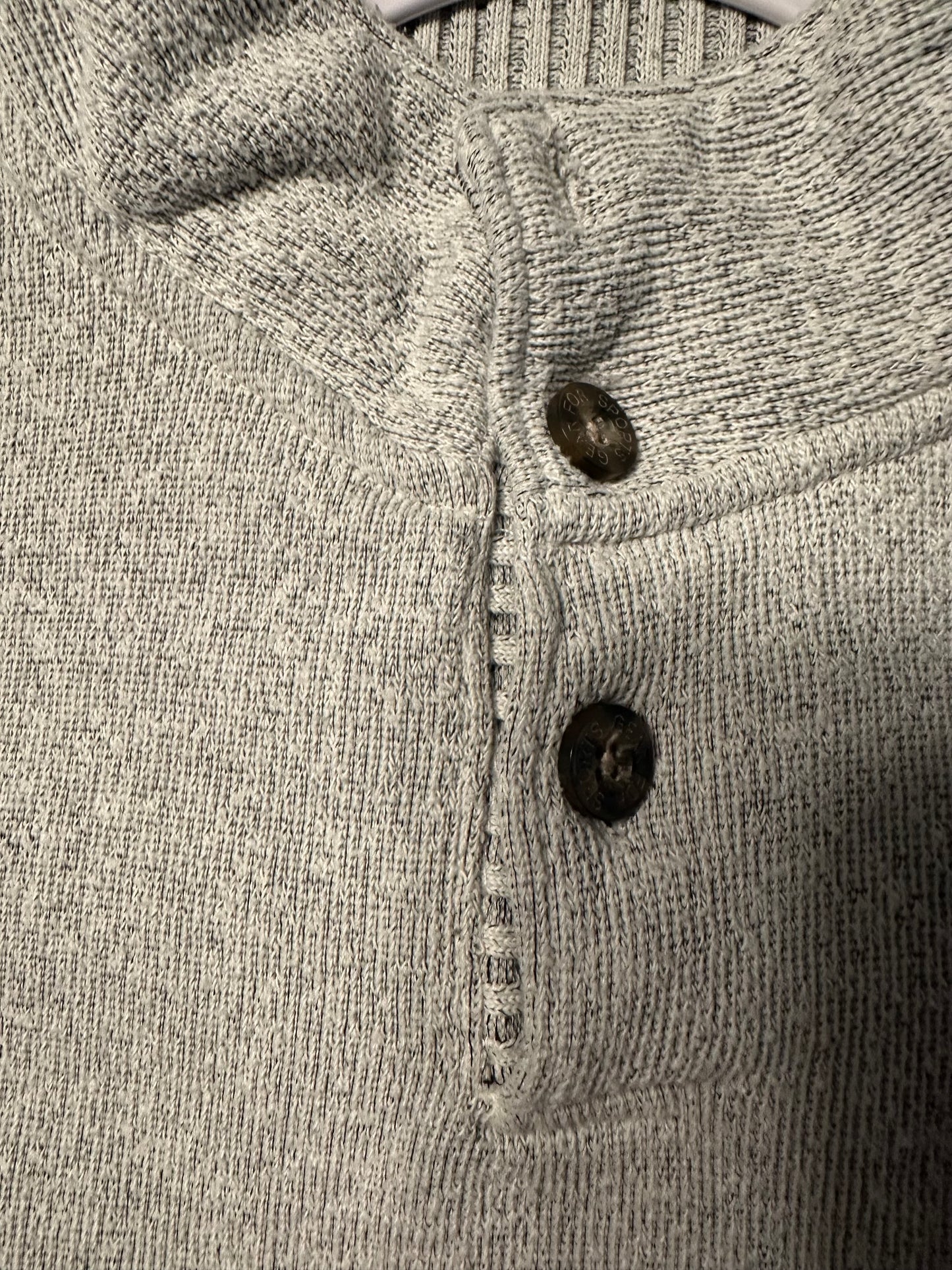 Norte Dame university quarter button crewneck