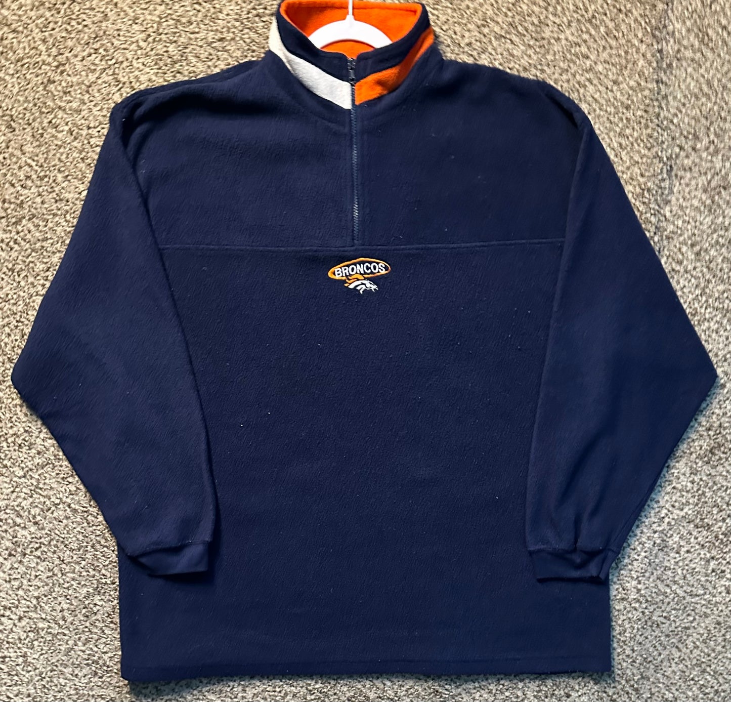 Denver Broncos vintage quarter zip