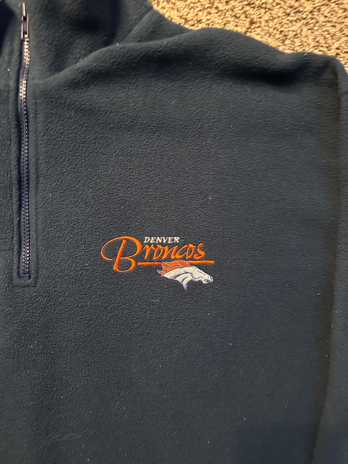 Denver Broncos vintage quarter zip