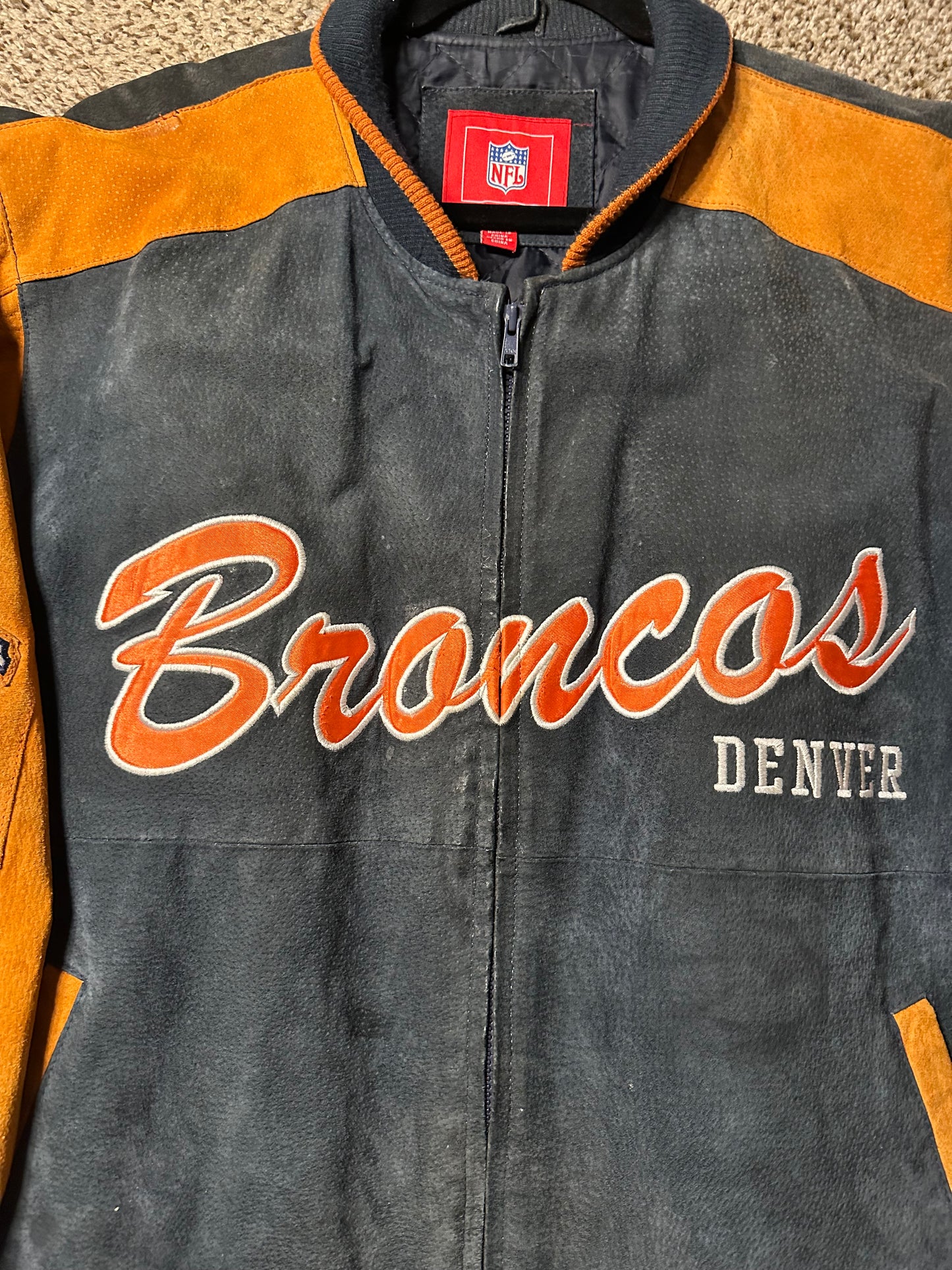 Denver Broncos leather jacket